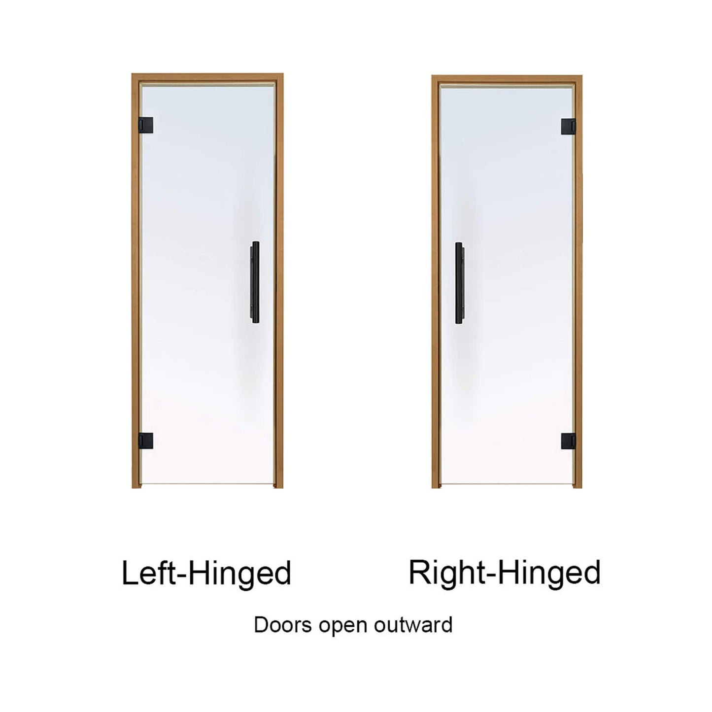 Prosaunas 36X81 Thermo-Aspen Clear ADA Glass Sauna Door
