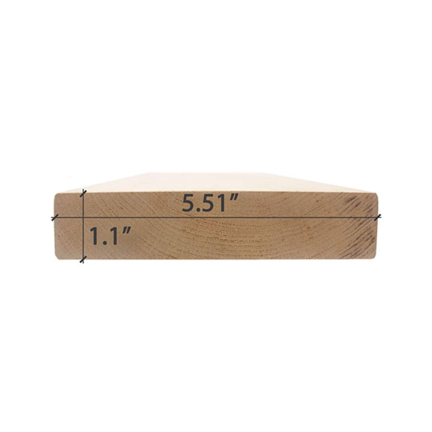 Prosaunas Alder 2X6 S4SEE SHP 4-Sides Eased Edges Sauna Bench Wood [Untreated]