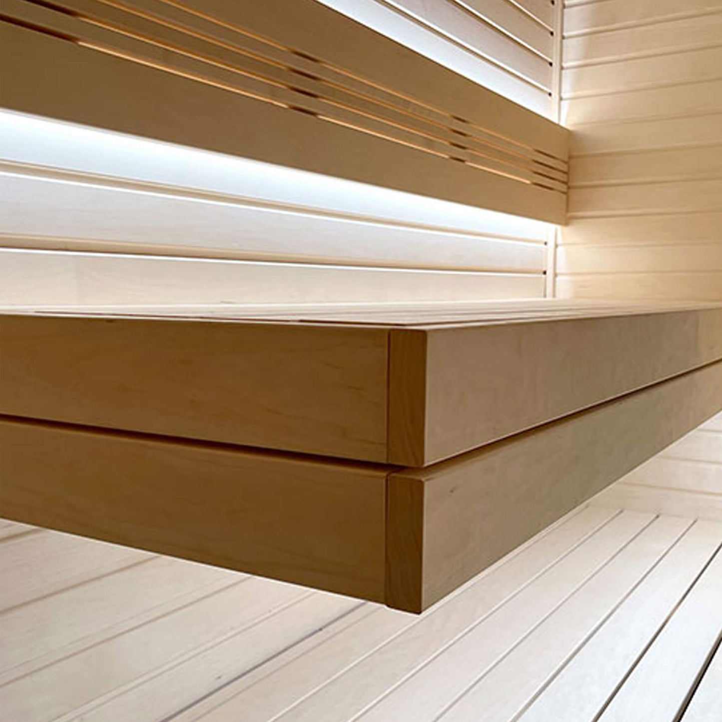 Prosaunas Aspen 2X4 S4SEE SHP Sauna Bench Wood With Smooth 4 Sides Eased Edges [Untreated]