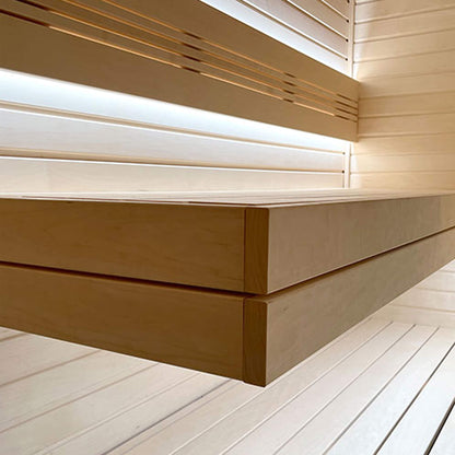 Prosaunas Aspen 2X4 S4SEE SHP Sauna Bench Wood With Smooth 4 Sides Eased Edges [Untreated]