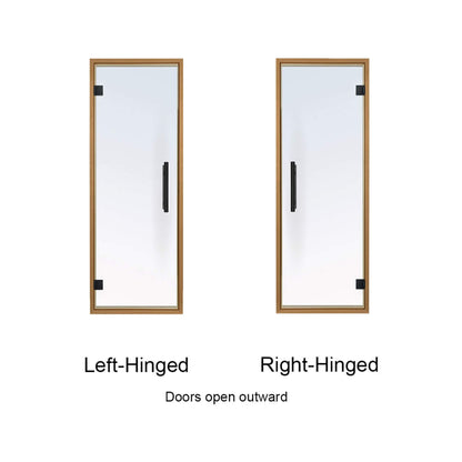 Prosaunas 24" x 73" Aspen Prehung Clear Glass Sauna Door