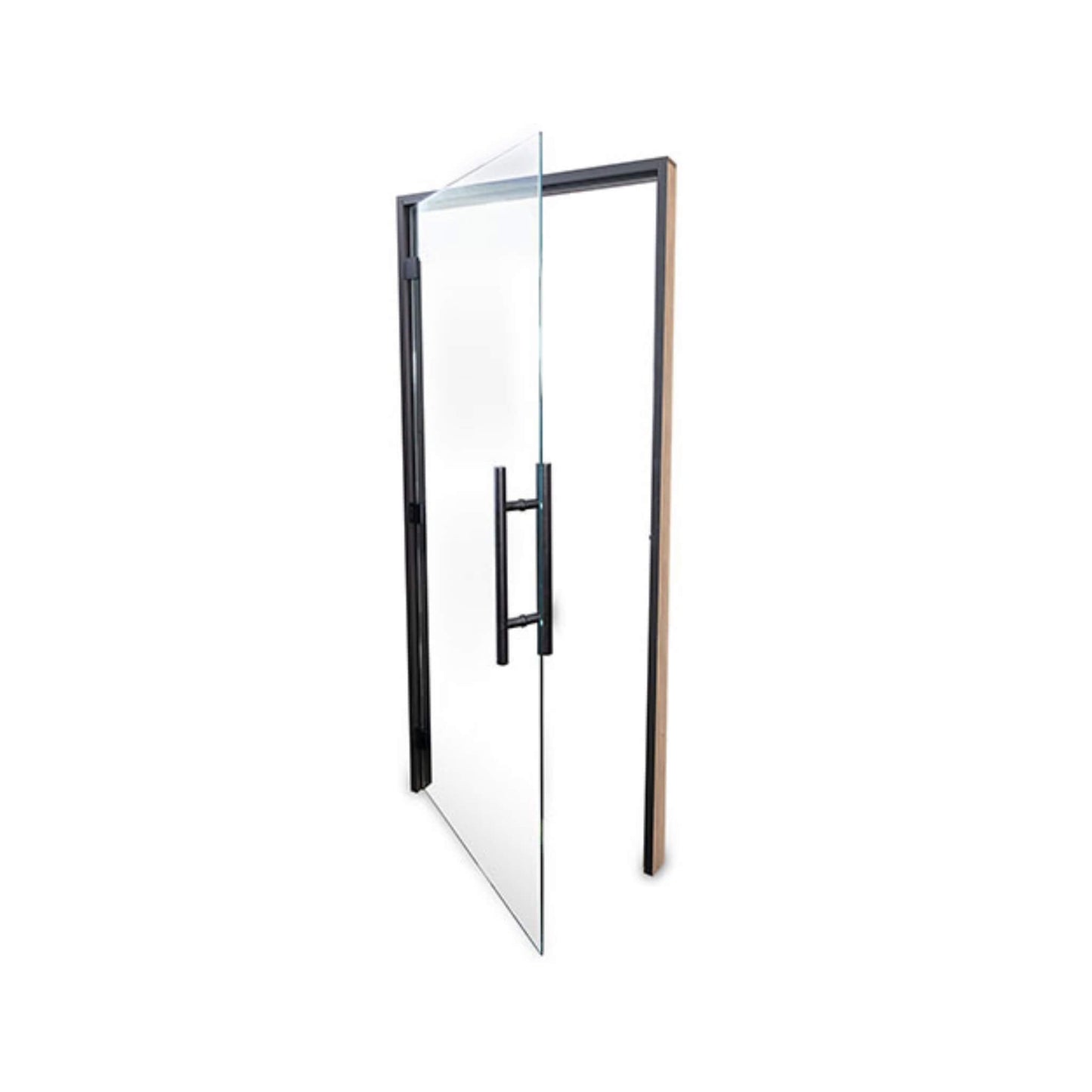 Prosaunas 36" x 81" Black Alder Clear Prehung ADA Glass Sauna Door