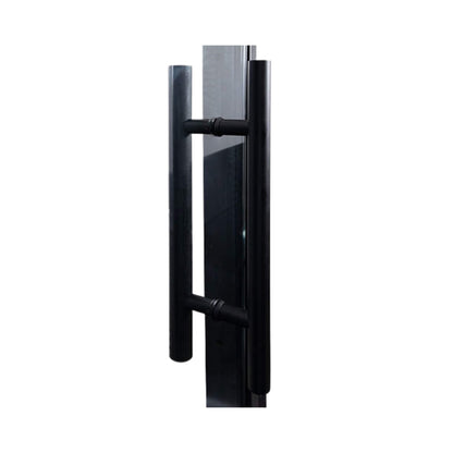 Prosaunas 24" x 81" Black Alder Clear Glass Sauna Door