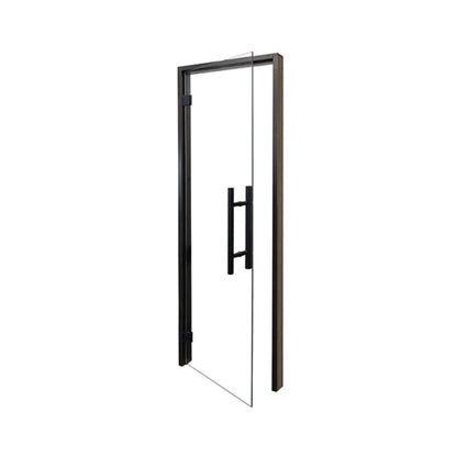 Prosaunas 24" x 81" Black Alder Clear Glass Sauna Door