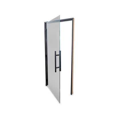 Prosaunas 36" x 81" Black Alder Prehung ADA Tinted Glass Sauna Door