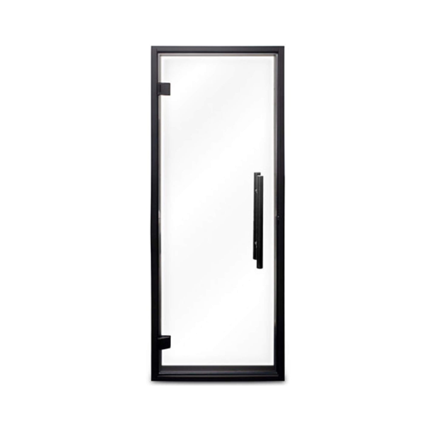 Prosaunas 24" x 73" Black Alder Prehung Clear Glass Sauna Door