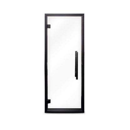 Prosaunas 24" x 73" Black Alder Prehung Clear Glass Sauna Door