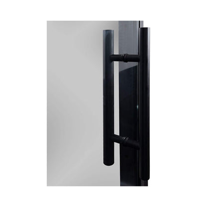 Prosaunas 24" x 81" Black Alder Tinted Glass Sauna Door