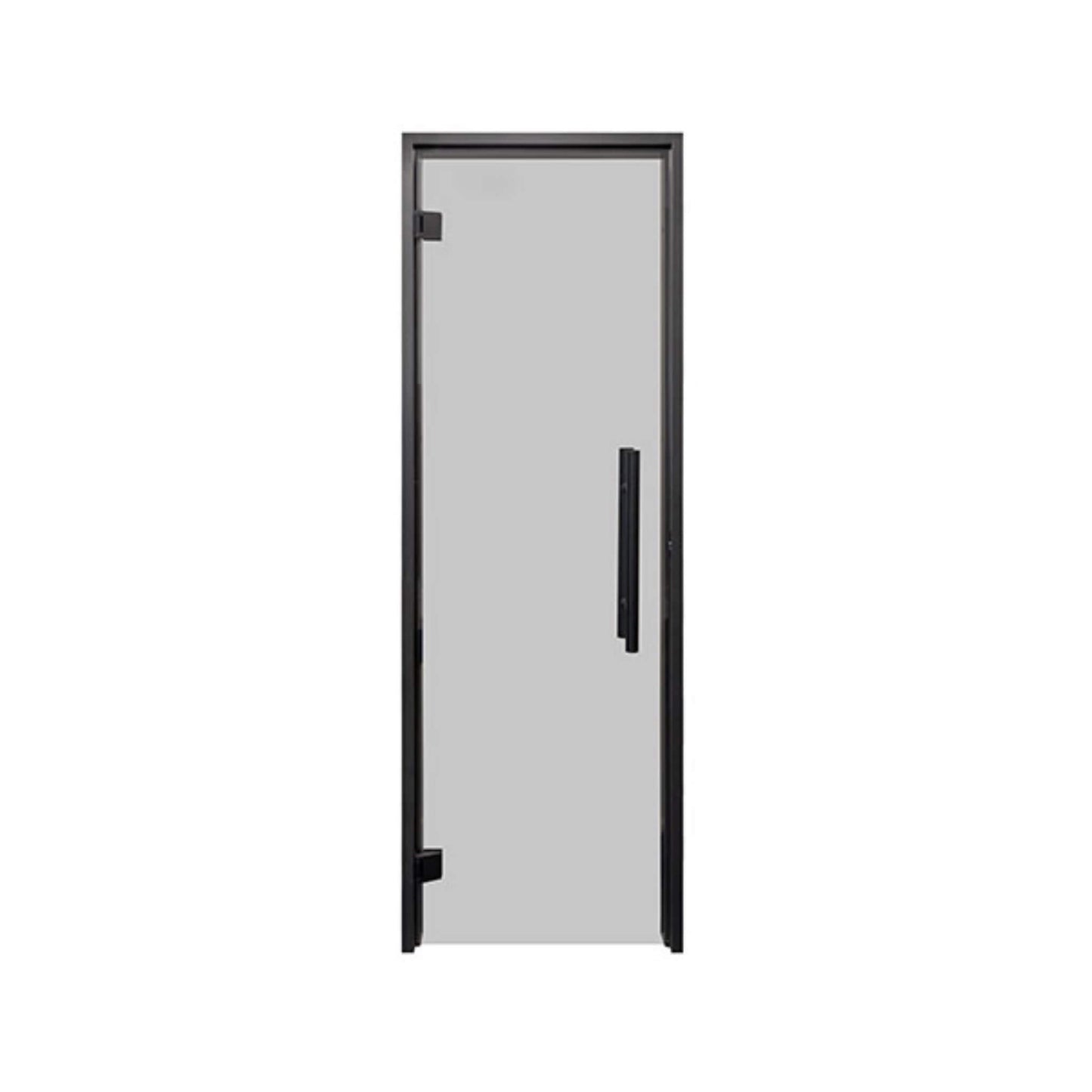 Prosaunas 24" x 81" Black Alder Tinted Glass Sauna Door