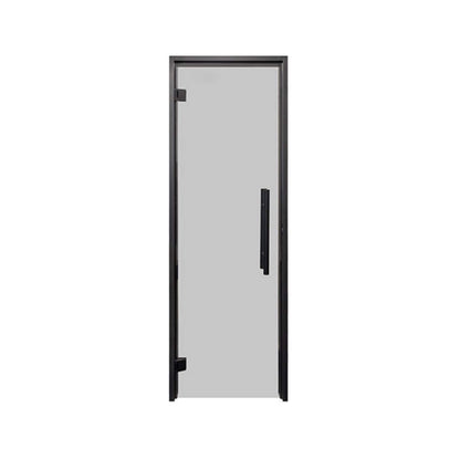 Prosaunas 24" x 81" Black Alder Tinted Glass Sauna Door
