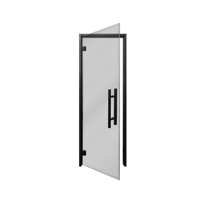 Prosaunas 24" x 81" Black Alder Tinted Glass Sauna Door