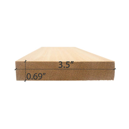 Prosaunas Cedar 1X4 VG S1S2E Sauna Bench Wood