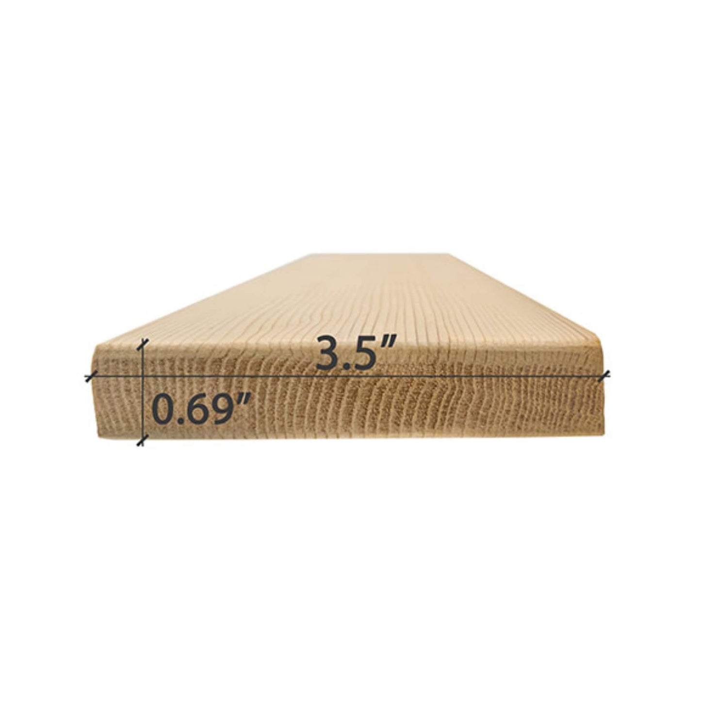 Prosaunas Cedar 1X4 VG S4SEE Vertical Grain Smooth 4-Sides Eased Edges Sauna Bench Wood