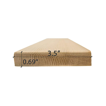 Prosaunas Cedar 1X4 VG S4SEE Vertical Grain Smooth 4-Sides Eased Edges Sauna Bench Wood