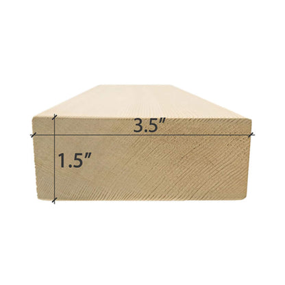 Prosaunas Cedar 2X4 VG S4SEE Eased Edges Sauna Bench Wood