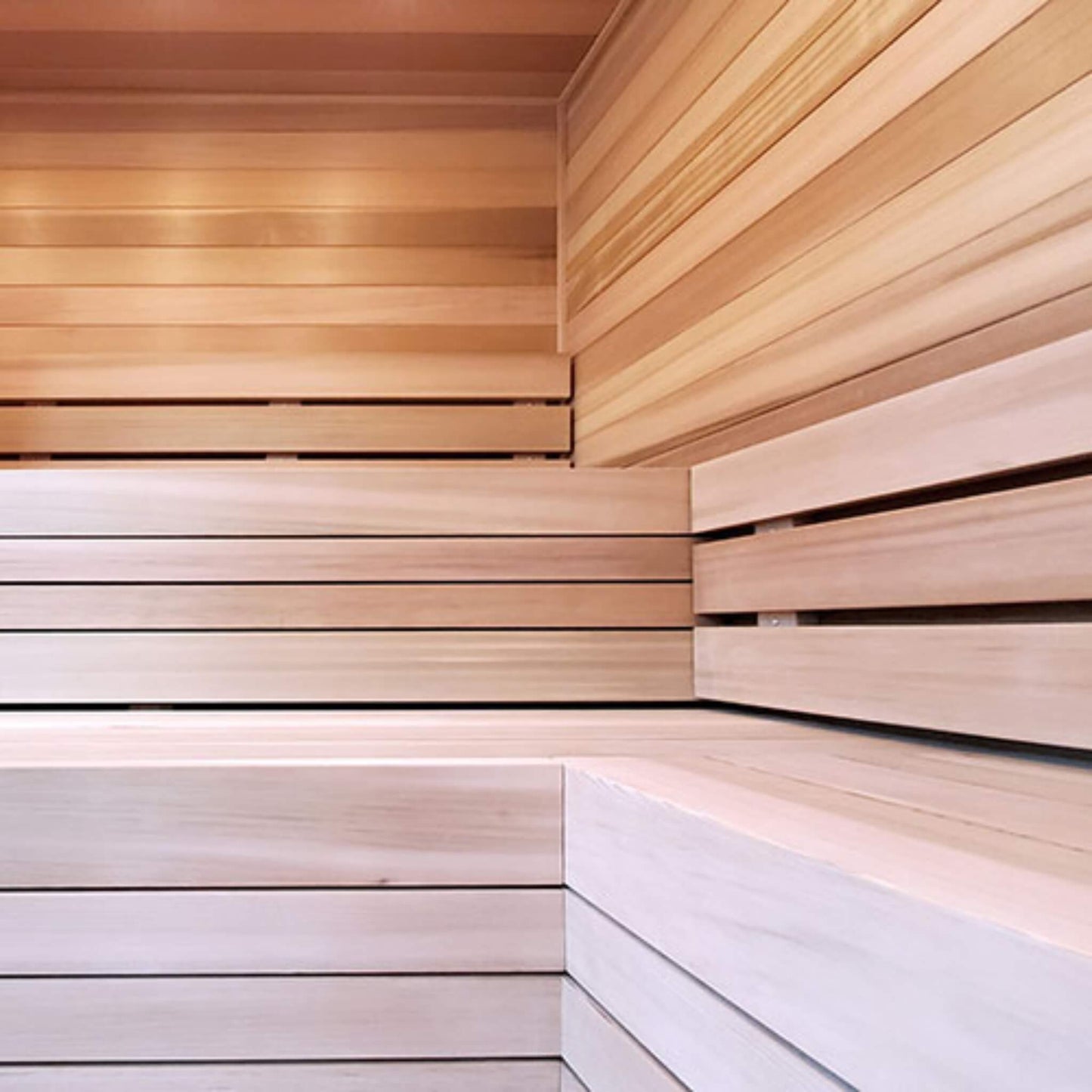 Prosaunas Cedar 4X4 VG S4SEE Smooth 4-Sides Eased Edges Sauna Bench Wood