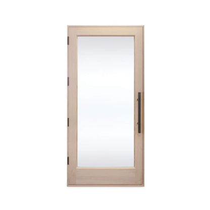 Prosaunas 37.5" x 81.5" Douglas Fir Hemlock Jamb Sauna Door With Dual-Pane Insulated Glass