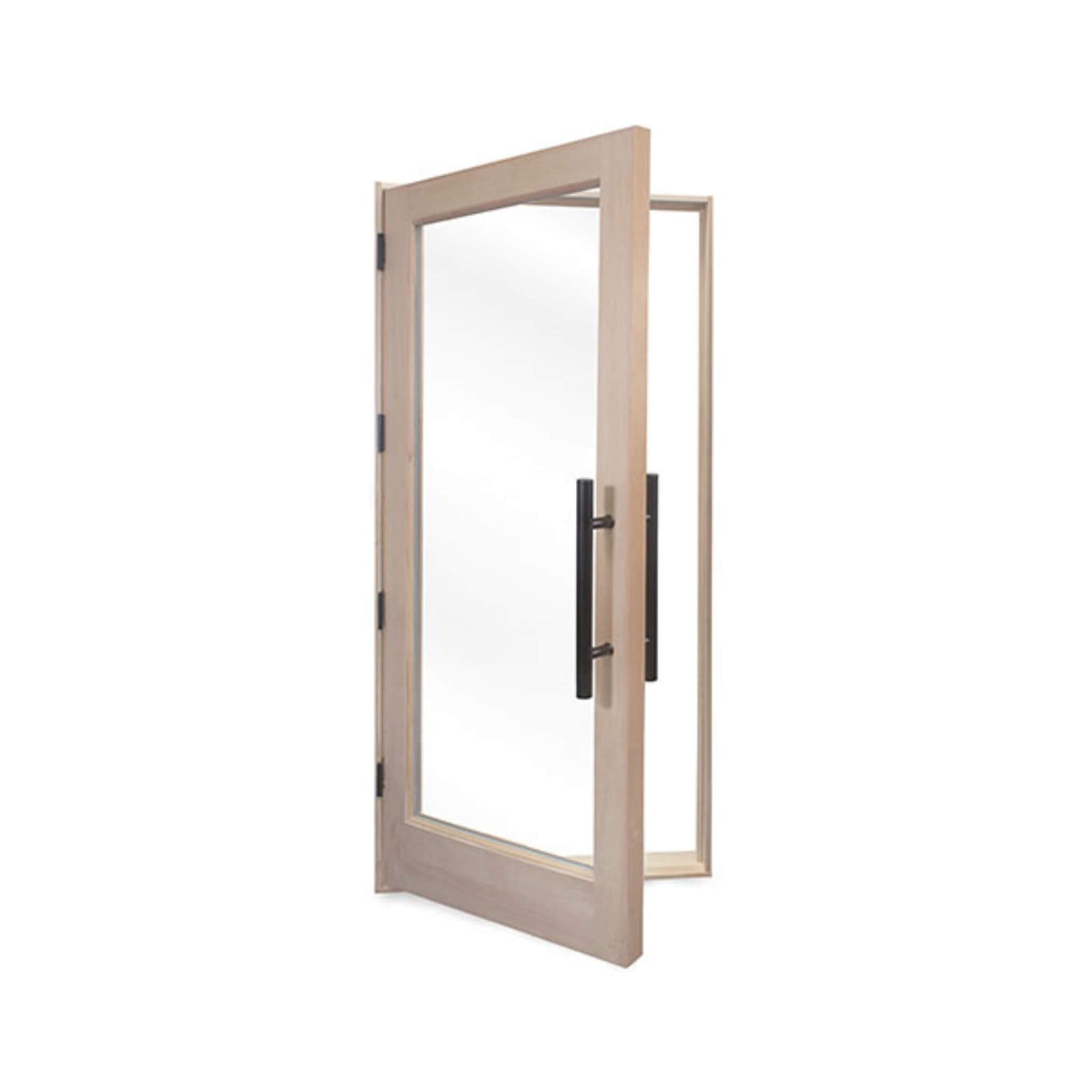 Prosaunas 37.5" x 81.5" Douglas Fir Hemlock Jamb Sauna Door With Dual-Pane Insulated Glass