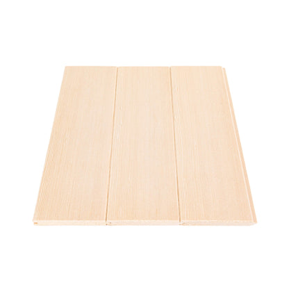 Prosaunas Hemlock 1/2X4 Vertical Grain T&G V2E Sauna Wall Wood