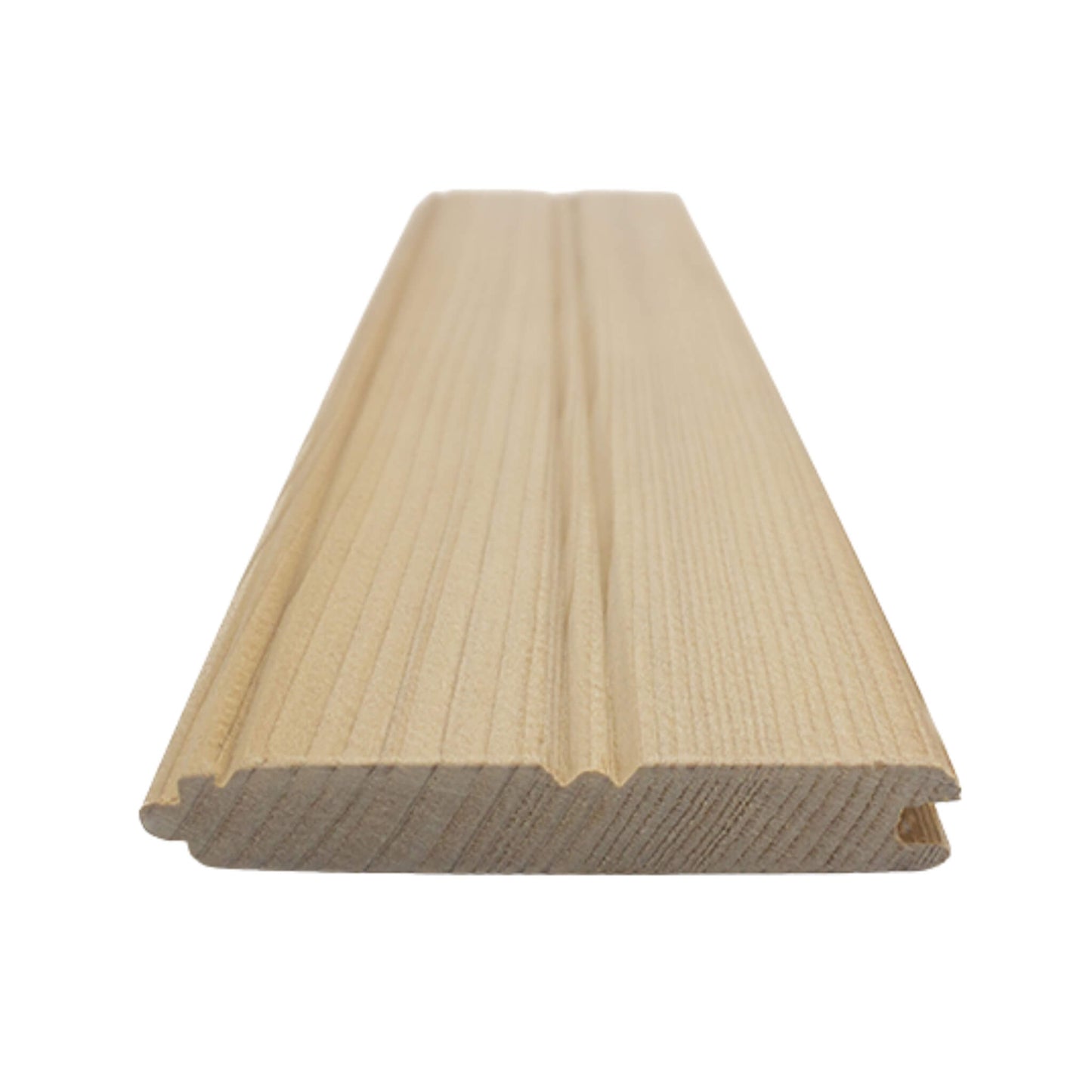 Prosaunas Hemlock 1X4 Vertical Grain T&G V2E Sauna Bench Wood