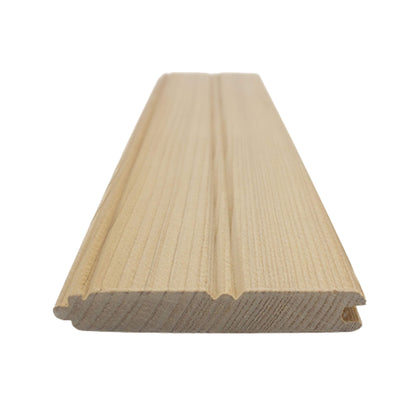 Prosaunas Hemlock 1X4 Vertical Grain T&G V2E Sauna Bench Wood
