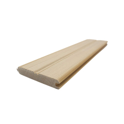 Prosaunas Hemlock 1X4 Vertical Grain T&G V2E Sauna Bench Wood