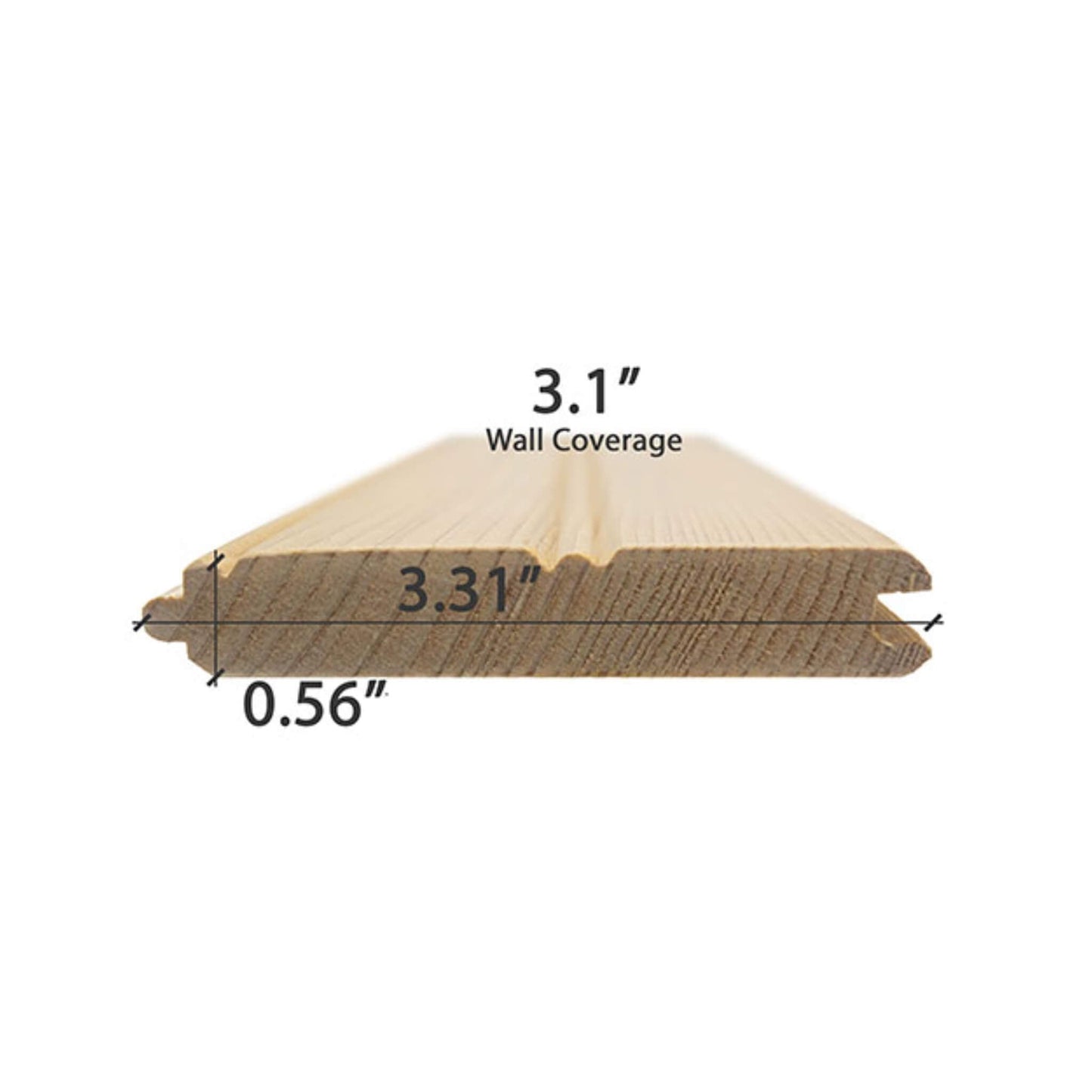 Prosaunas Hemlock 1X4 Vertical Grain T&G V2E Sauna Bench Wood