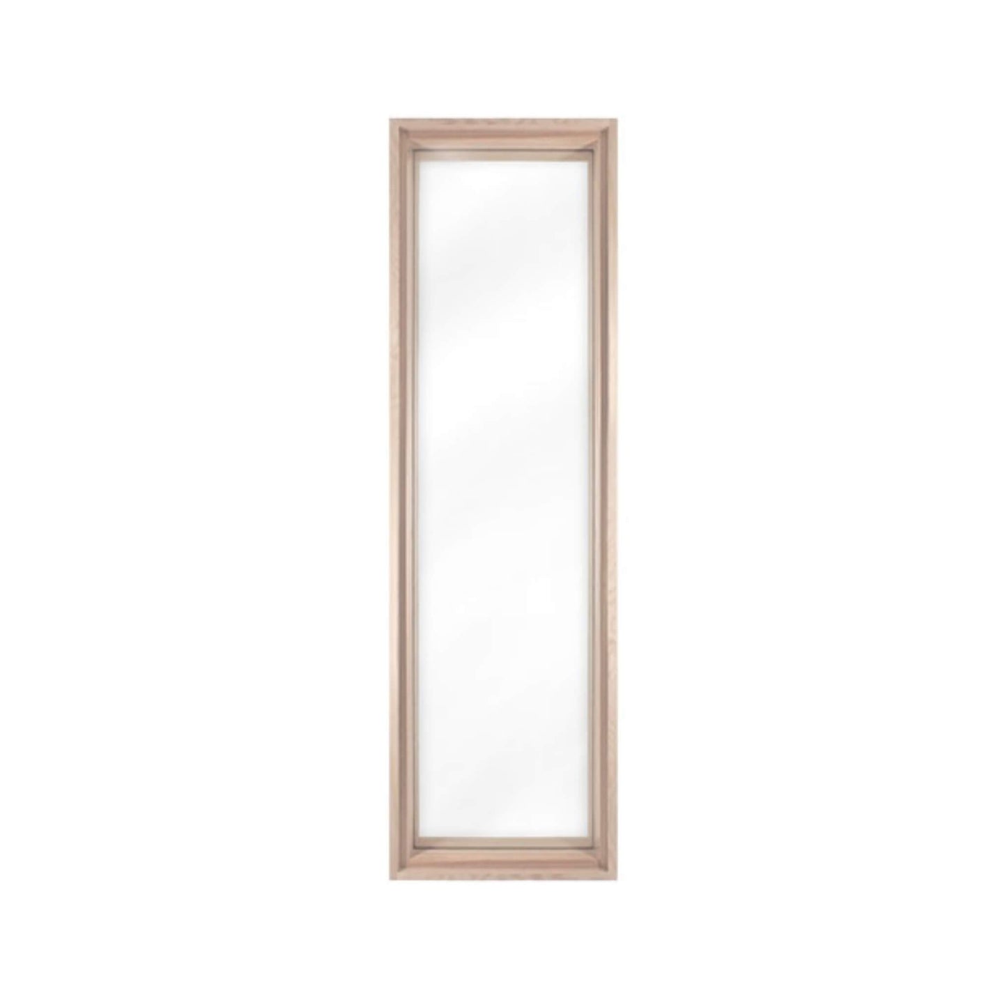 Prosaunas 17 5/8" x 61 5/8" Framed Hemlock Extra-Large Framed Dual Pane Clear Glass Sauna Window