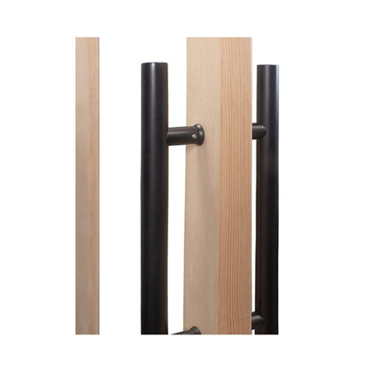 Prosaunas 25.5" x 81.5" Prehung Solid Wood Douglas Fir Sauna Door With Dual-Pane Insulated Glass