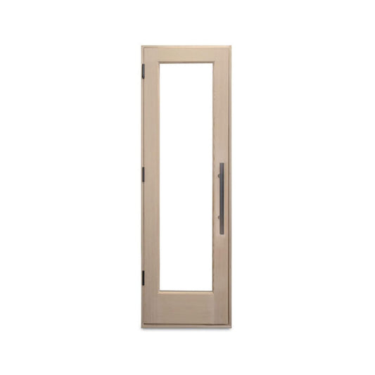 Prosaunas 25.5" x 81.5" Prehung Solid Wood Douglas Fir Sauna Door With Dual-Pane Insulated Glass