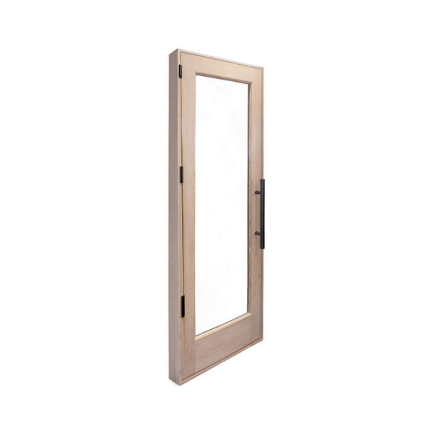 Prosaunas 25.5" x 81.5" Prehung Solid Wood Douglas Fir Sauna Door With Dual-Pane Insulated Glass