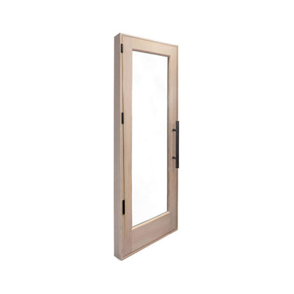 Prosaunas 25.5" x 81.5" Prehung Solid Wood Douglas Fir Sauna Door With Dual-Pane Insulated Glass