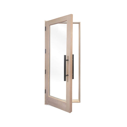 Prosaunas 31.5" x 81.5" Prehung Solid Wood Sauna Door With Insulated Glass