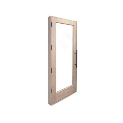 Prosaunas 31.5" x 81.5" Prehung Solid Wood Sauna Door With Insulated Glass