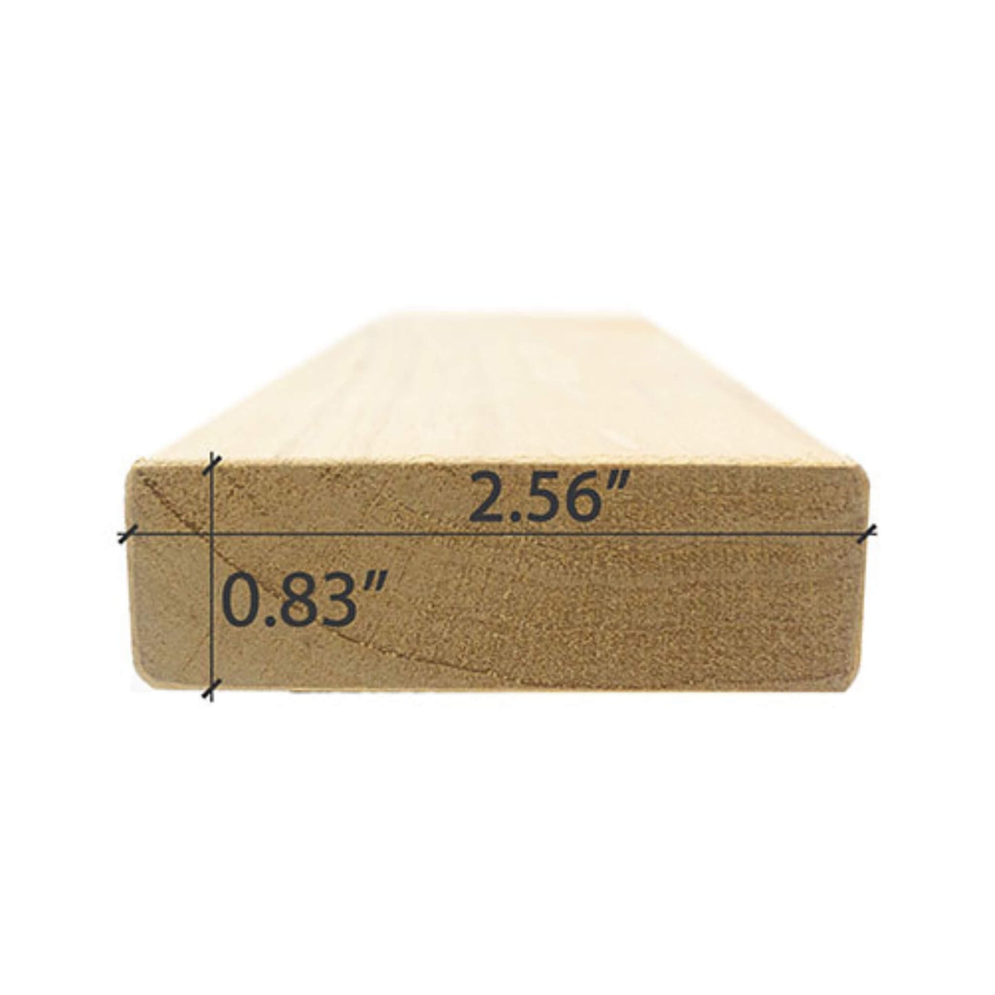Prosaunas Alder 1X3 S4SEE SHP Sauna Bench Wood [Untreated]