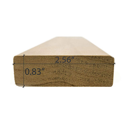 Prosaunas Thermo-Aspen 1X3 S4SEE SHP Sauna Bench Wood