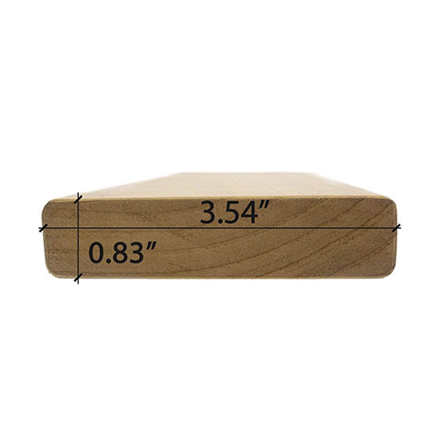 Prosaunas Thermo-Aspen 1X4 S4SEE SHP Sauna Bench Wood