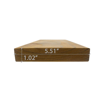 Prosaunas Thermo-Radiata Pine 2X6 S4SEE SHP Bench Wood