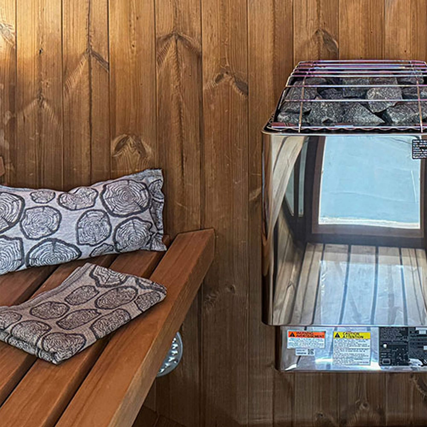 Prosaunas Thermo-Spruce 1X4 T&G STS4 Sauna Wall Wood