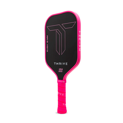 RUSH 13 SINGLES (PINK) - Includes custom weight card, paddle cover, paddle eraser, and lead weights