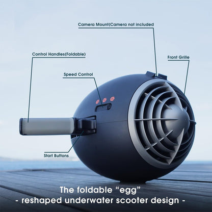 RBS WARP 10 630W 3-Speed Underwater Sea Scooter For Scuba Diving and Snorkeling