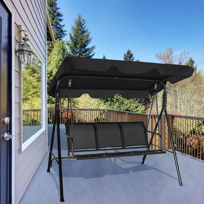 Outdoor Patio Swing Canopy 3 Person Canopy Swing Chair
