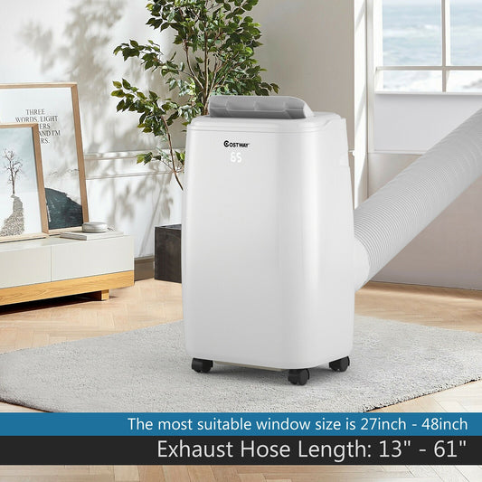 10000 BTU (Ashrae) Portable Air Conditioner with with 3 Modes and Remote Control