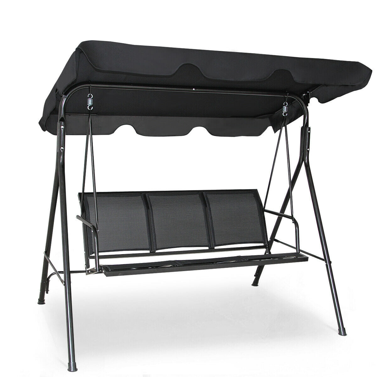 Outdoor Patio Swing Canopy 3 Person Canopy Swing Chair