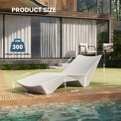 Alora S-Shaped Outdoor Natural Arc Pool Lounger