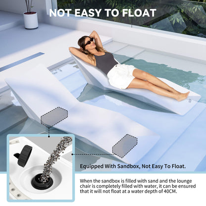 Alora S-Shaped Outdoor Natural Arc Pool Lounger