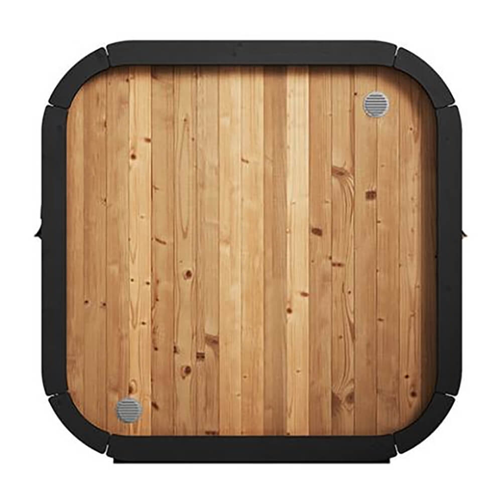 SaunaLife Model CL4G 3-Person Cube-Series Luxury Wooden Outdoor Home Sauna Kit