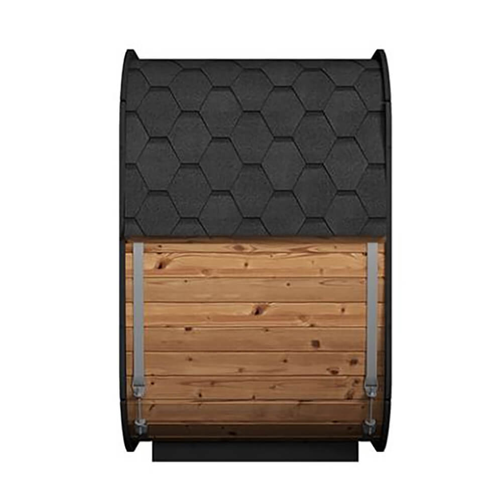 SaunaLife Model CL4G 3-Person Cube-Series Luxury Wooden Outdoor Home Sauna Kit