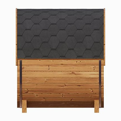 SaunaLife Model E6 Ergo Series 3-Person Thermo-Spruce Backyard Sauna Barrel