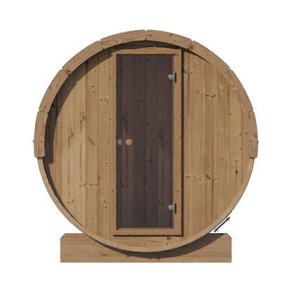 SaunaLife Model E8 Ergo Series 6-Person Outdoor Thermo-Spruce Sauna Barrel